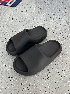 Black Slip-On Foam Slide Sandals -Yeezy/ Adidas (Men)
